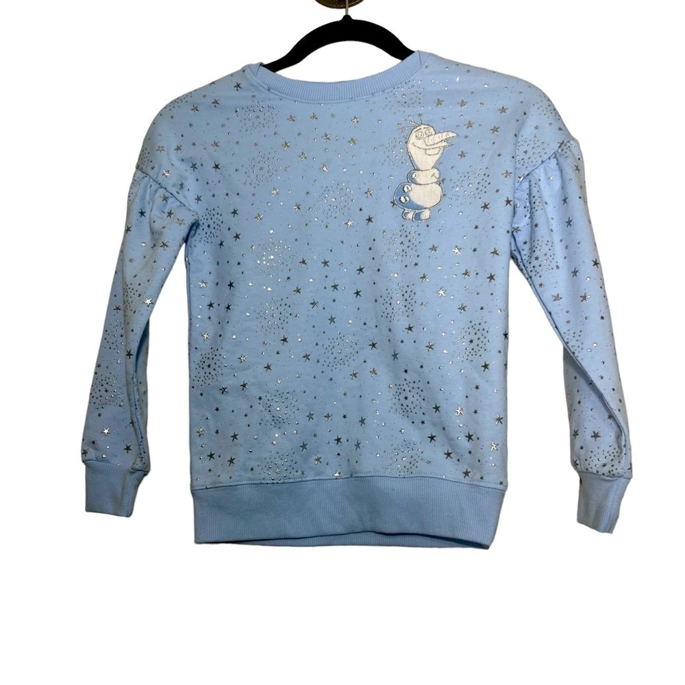 Disney Frozen II Girls Medium Blue Olaf Sweatshirt
